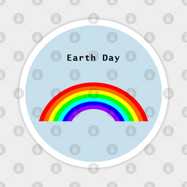 Environmental Earth Day Rainbow Magnet by ellenhenryart